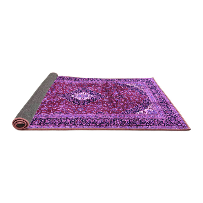 Sideview of Medallion Purple Traditional Rug, tr4405pur
