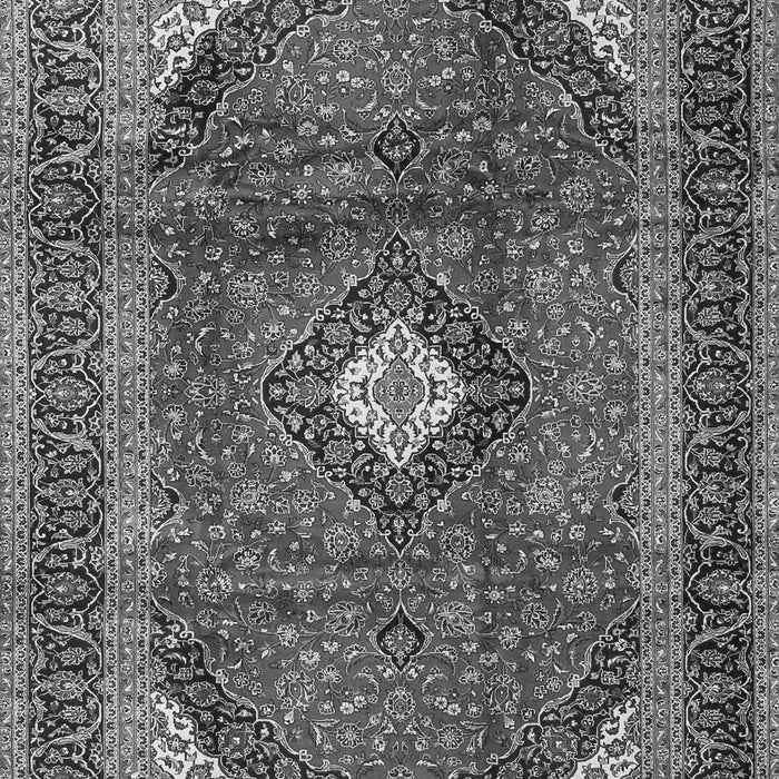 Serging Thickness of Machine Washable Medallion Gray Traditional Rug, wshtr4405gry