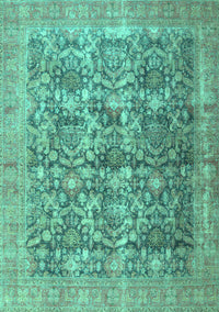 Persian Turquoise Traditional Rug, tr4406turq