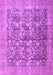 Machine Washable Persian Purple Traditional Area Rugs, wshtr4406pur