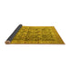 Sideview of Persian Yellow Traditional Rug, tr4406yw