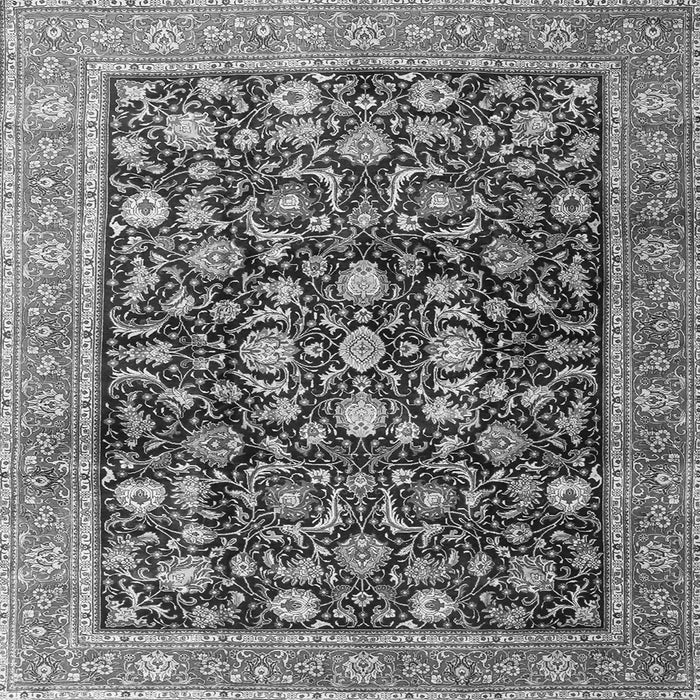 Serging Thickness of Persian Gray Traditional Rug, tr4407gry