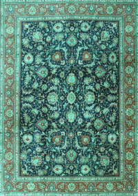 Persian Turquoise Traditional Rug, tr4407turq
