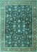 Persian Turquoise Traditional Rug, tr4407turq