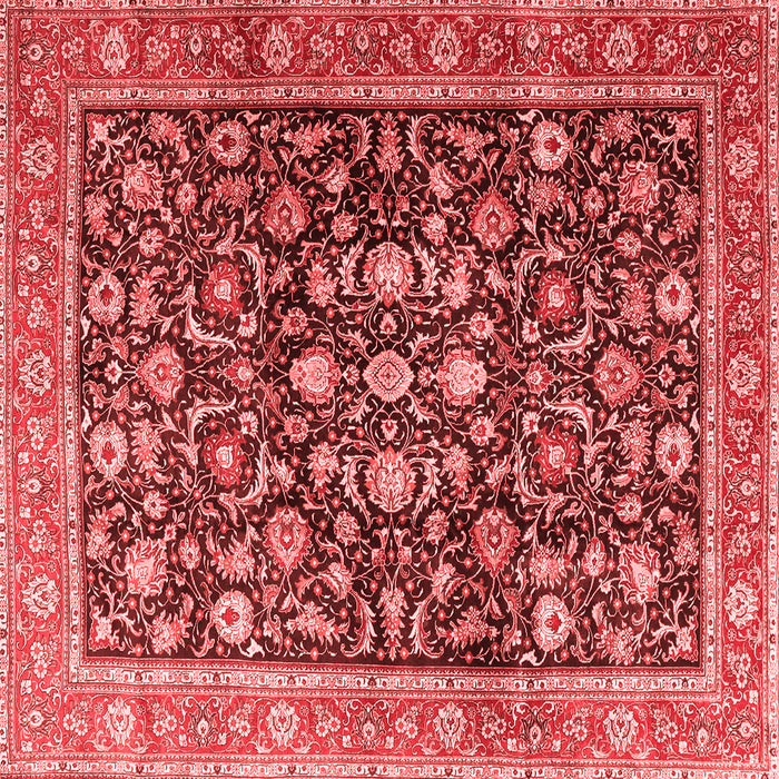 Machine Washable Persian Red Traditional Rug, wshtr4407red