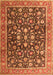 Persian Orange Traditional Rug, tr4407org