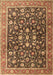 Persian Brown Traditional Rug, tr4407brn