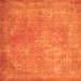 Serging Thickness of Persian Orange Traditional Rug, tr4408org
