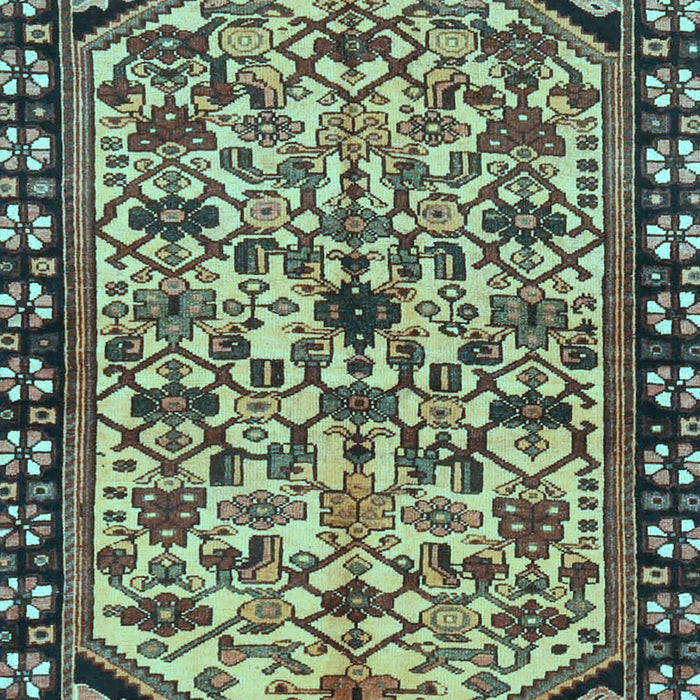Machine Washable Persian Light Blue Traditional Rug, wshtr4409lblu