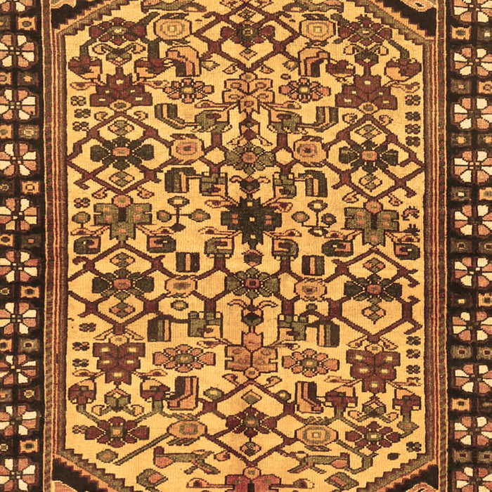 Machine Washable Persian Brown Traditional Rug, wshtr4409brn