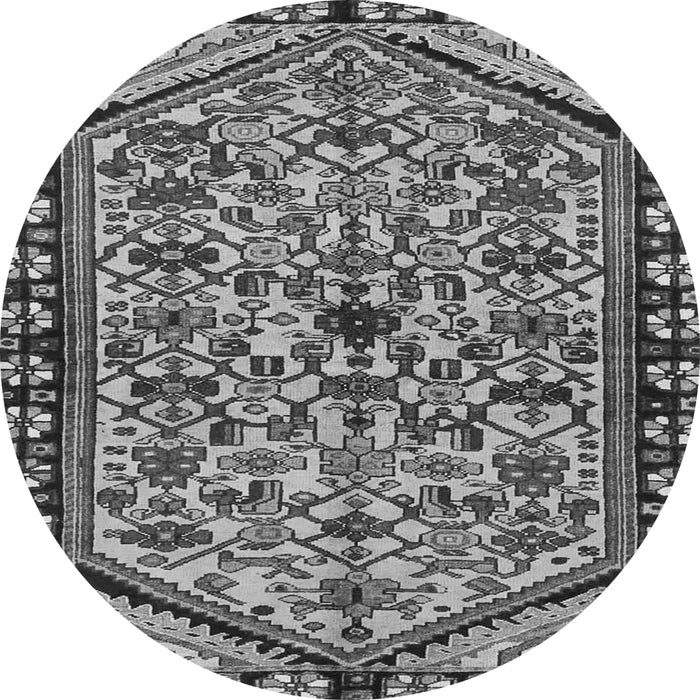 Machine Washable Persian Gray Traditional Rug, wshtr4409gry