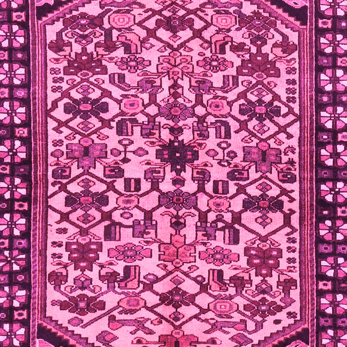 Machine Washable Persian Pink Traditional Rug, wshtr4409pnk