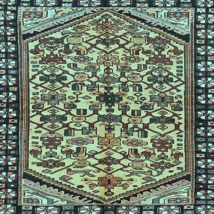 Square Persian Light Blue Traditional Rug, tr4409lblu