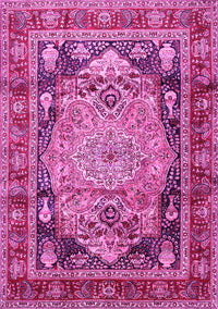 Medallion Pink Traditional Rug, tr440pnk