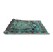 Sideview of Medallion Light Blue Traditional Rug, tr440lblu