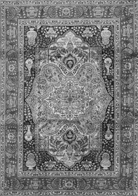 Medallion Gray Traditional Rug, tr440gry