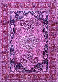 Medallion Purple Traditional Rug, tr440pur