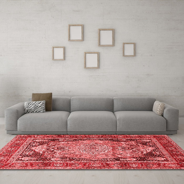 Traditional Red Washable Rugs