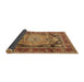 Sideview of Medallion Brown Traditional Rug, tr440brn