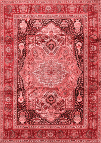 Medallion Red Traditional Rug, tr440red