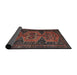 Sideview of Traditional Sienna Brown Persian Rug, tr4410