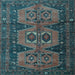 Square Persian Light Blue Traditional Rug, tr4410lblu