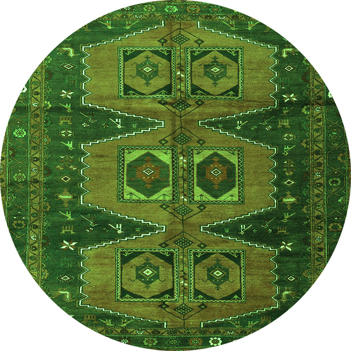 Machine Washable Persian Green Traditional Area Rugs, wshtr4410grn
