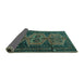 Sideview of Persian Turquoise Traditional Rug, tr4410turq