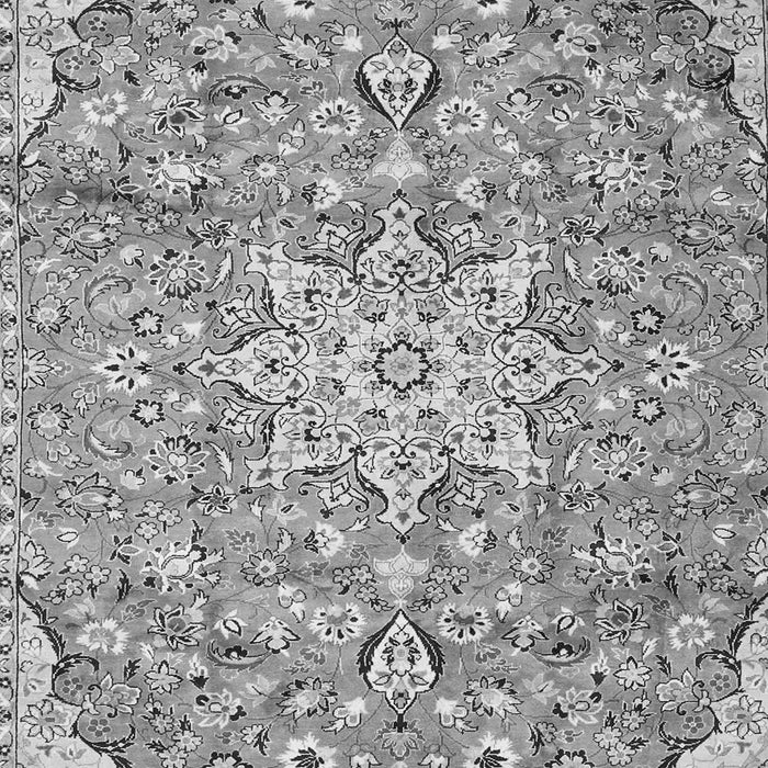 Serging Thickness of Machine Washable Persian Gray Traditional Rug, wshtr4411gry