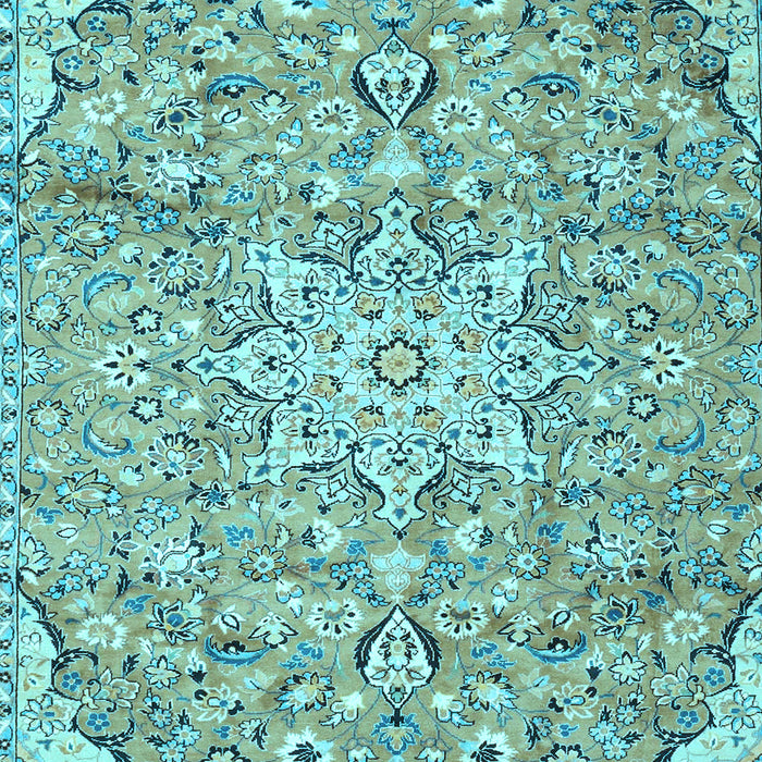 Machine Washable Persian Light Blue Traditional Rug, wshtr4411lblu