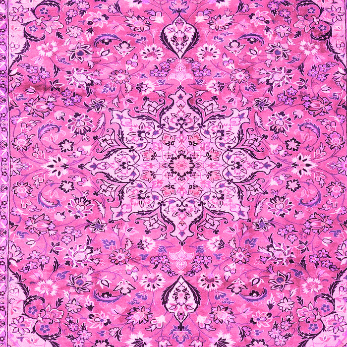 Machine Washable Persian Pink Traditional Rug, wshtr4411pnk