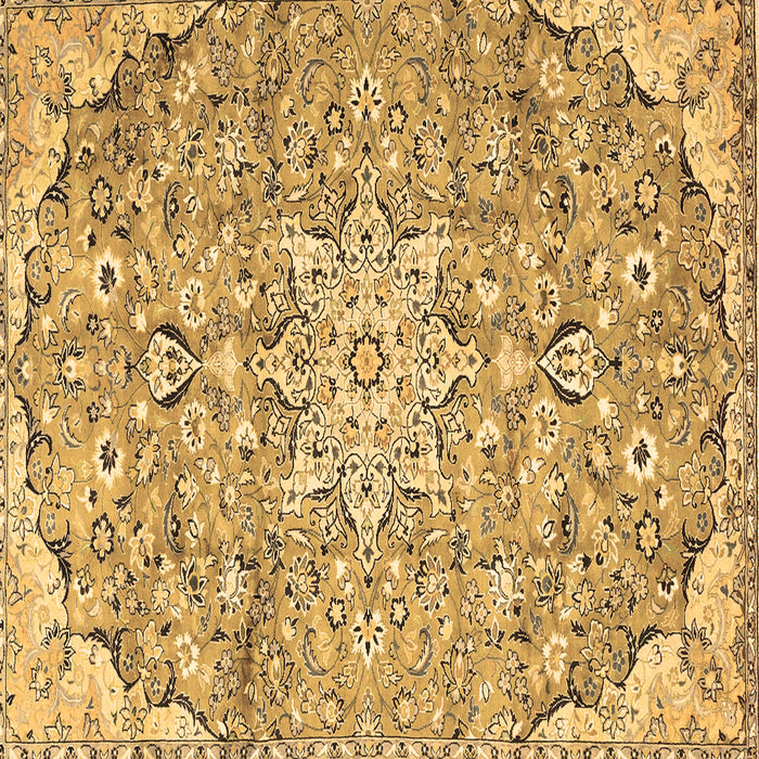 Square Persian Brown Traditional Rug, tr4411brn