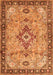 Medallion Orange Traditional Rug, tr4412org