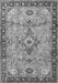 Medallion Gray Traditional Rug, tr4412gry