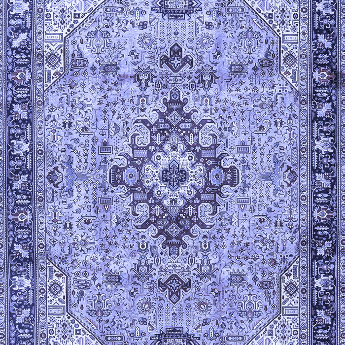 Medallion Blue Traditional Rug, tr4412blu