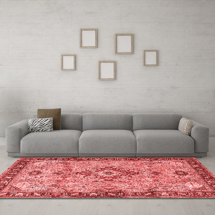 Traditional Red Washable Rugs