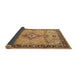 Sideview of Medallion Brown Traditional Rug, tr4412brn