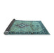 Sideview of Medallion Light Blue Traditional Rug, tr4412lblu