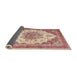 Sideview of Traditional Cherry Red Persian Rug, tr4413