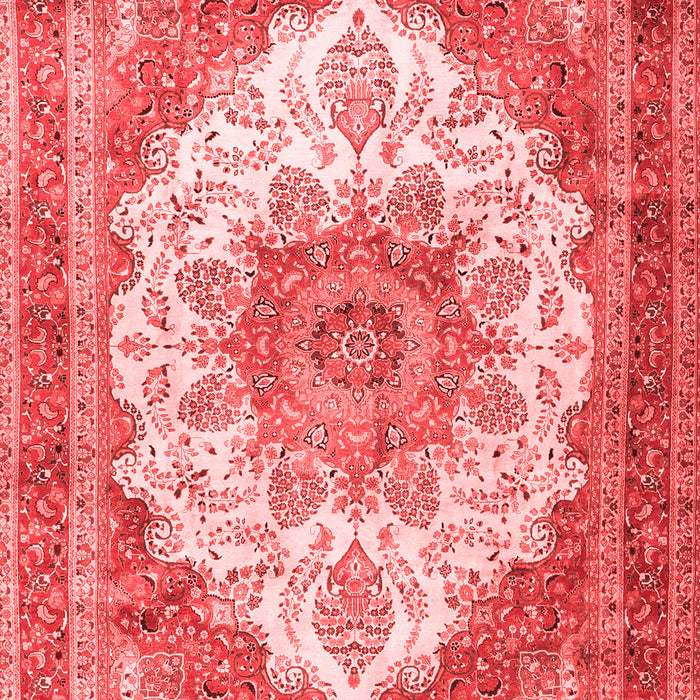 Machine Washable Persian Red Traditional Rug, wshtr4413red