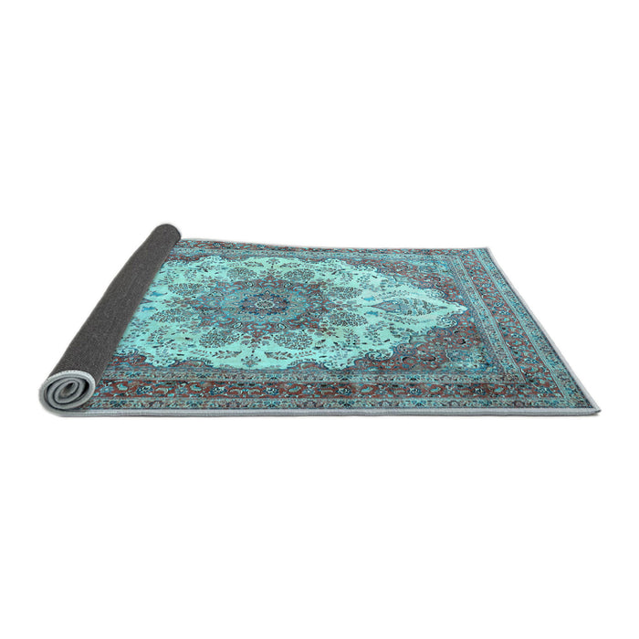 Sideview of Persian Light Blue Traditional Rug, tr4413lblu