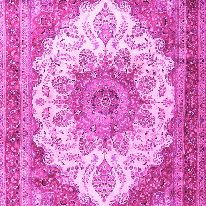 Machine Washable Persian Pink Traditional Rug, wshtr4413pnk