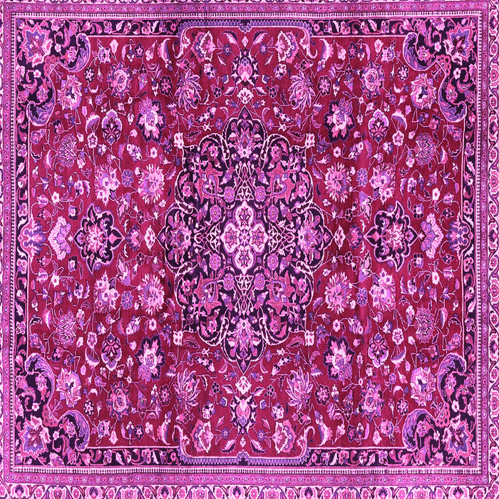 Square Persian Pink Traditional Rug, tr4414pnk