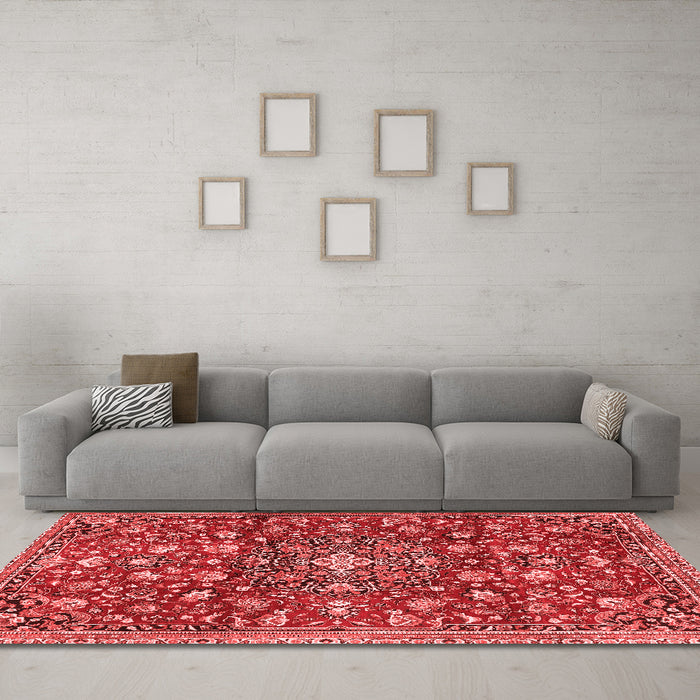 Traditional Red Washable Rugs