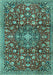 Persian Turquoise Traditional Rug, tr4414turq