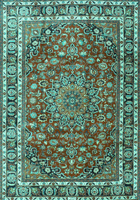 Persian Turquoise Traditional Rug, tr4415turq