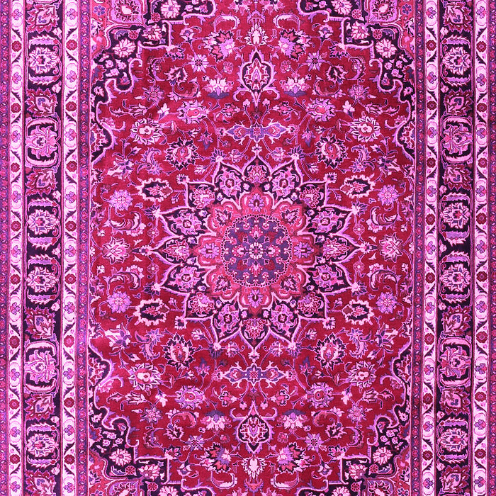 Machine Washable Persian Pink Traditional Rug, wshtr4415pnk