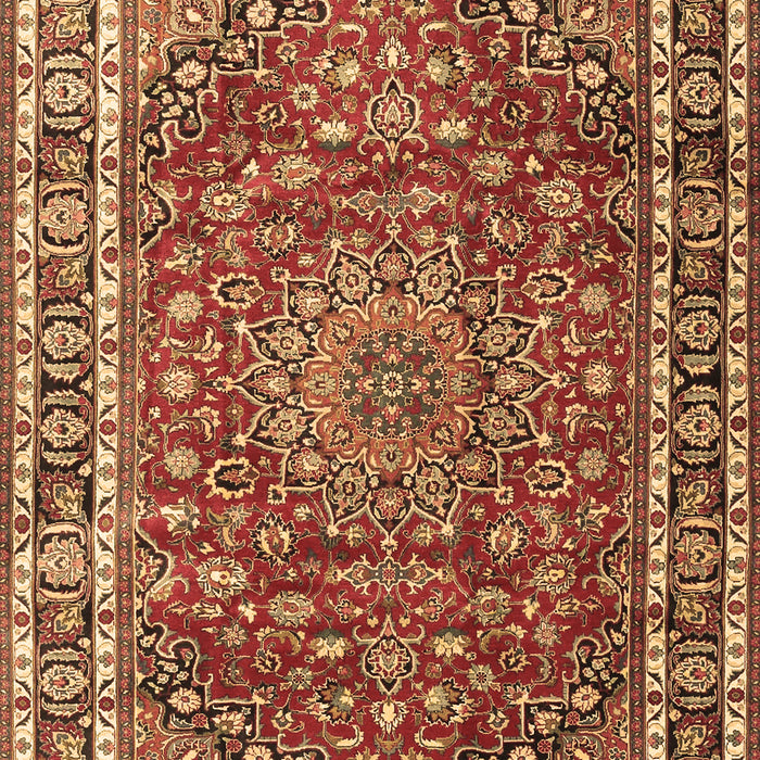 Machine Washable Persian Brown Traditional Rug, wshtr4415brn