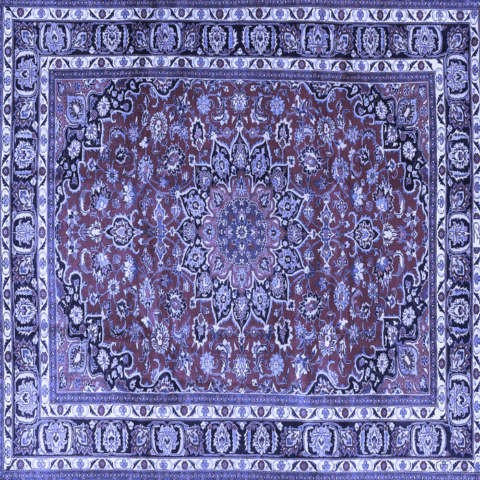 Square Persian Blue Traditional Rug, tr4415blu