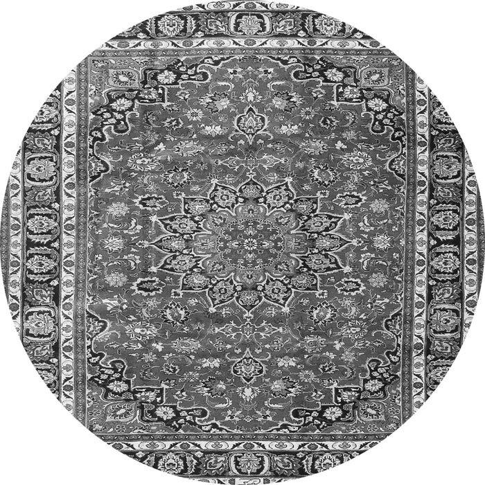 Machine Washable Persian Gray Traditional Rug, wshtr4415gry